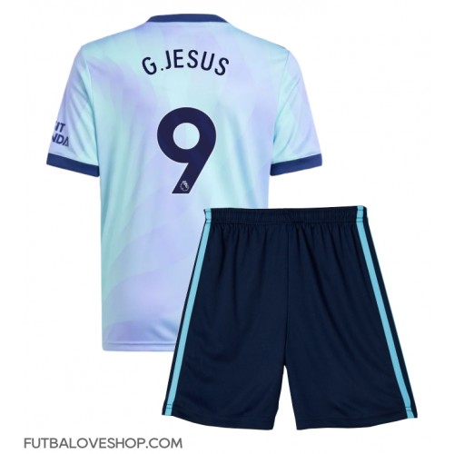 Dres Arsenal Gabriel Jesus #9 Tretina pre deti 2024-25 Krátky Rukáv (+ trenírky)